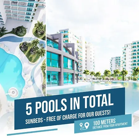 Niche With Seaview In Caesar Blue, Lunch 4 Pm, Sauna, Jacuzzi, Water Park, Heated Pool, Gym, Kids Club Apartament